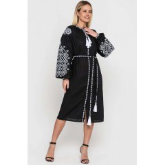 Black embroidered dress Yasni zori