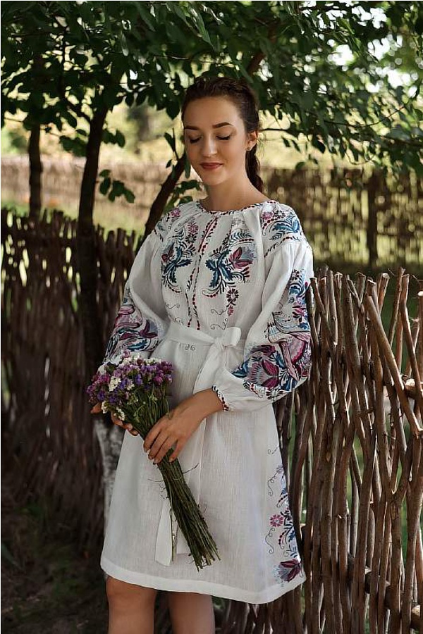 Women's embroidered dress Eva, 54