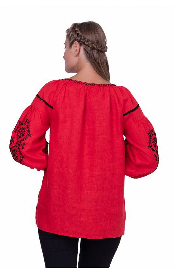 Leda, women's embroidered shirt