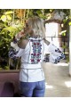 White embroidered women's blouse Julia