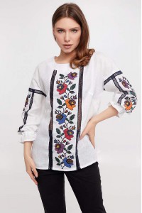 Борщівські квіти, вишиванка жіноча