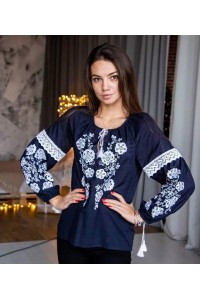 Melissa, women's embroidered shirt with long sleeves