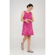 Rebeca, sleeveless linen dress, pink linen