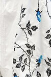 Uncut women's embroidered shirt white with blue