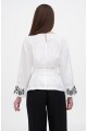 White embroidered women's blouse Galina