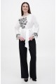 White embroidered women's blouse Galina