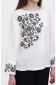 White embroidered women's blouse Galina