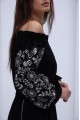 Black embroidered dress Corina