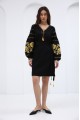 Black embroidered women's dress "Promin"