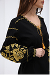 Black embroidered women's dress "Promin"