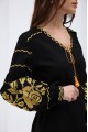 Black embroidered women's dress "Promin"