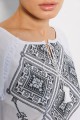 Katria, women's embroidered black