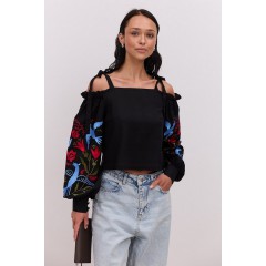 White embroidered shirt May