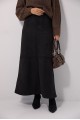 Long suede skirt "Harmony": elegance and style for the autumn season