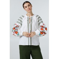 Молочна вишиванка жіноча Радослава, розмір 52