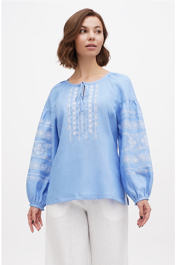 Women's embroidered shirt with white embroidery Swallow, 54