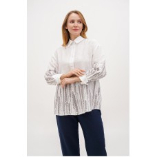 White embroidered shirt with ears Radmila
