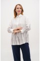 White embroidered shirt with ears Radmila