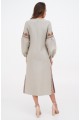 Long gray linen dress Kazka