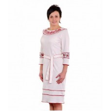 Чарівність, сукня з білого трикотажу, 52-54 розміру