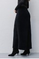 Skirt-trapeze black winter, Skirt trapeze black color