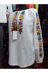 Women's white embroidered shirt, embroidered shirt, Paraskovia 3