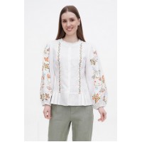 Embroidered women's white Luhan