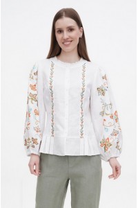 Embroidered women's white Luhan