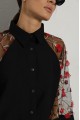 Women's black embroidered shirt from Nizhanka.