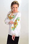 Подсолнухи женская вышиванка