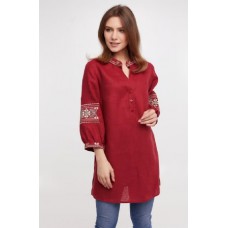 Women's embroidered tunic, Varvara red