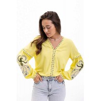 Phoenix, yellow embroidery