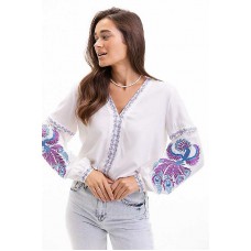 Phoenix, white embroidery