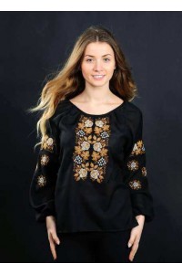 Black embroidered shirt Rosehip