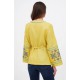 Світлиця, блузка жіноча  вишиванка жовтого кольору