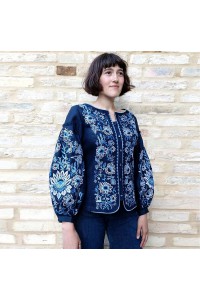 Pearl, embroidered blouse, embroidered shirt