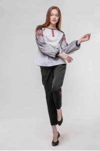 White women's embroidered shirt Ethnoshik