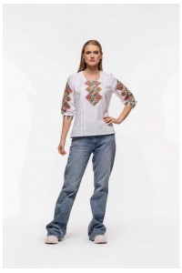 Women's white embroidered shirt Harmony