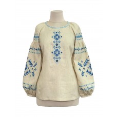 Women's embroidered shirt of yellow color, Marichka