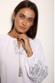 Белая вышитая рубашка Сентябрь