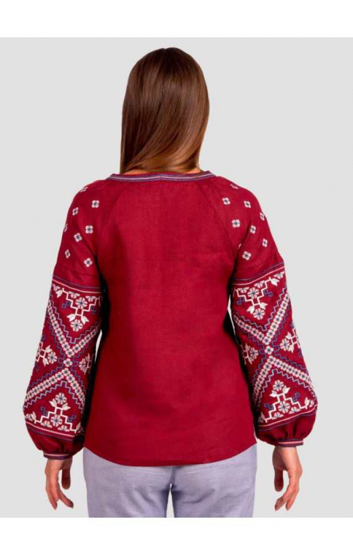 Tvorymyra festive, women's embroidery, red
