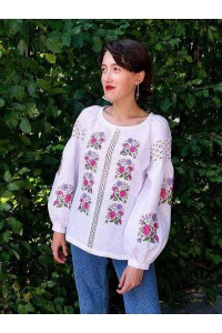 Біла вишиванка жіноча  Боржава