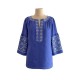 Hanna, embroidered women's blue