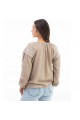 Women's beige embroidered jacket with milky embroidery of swallows