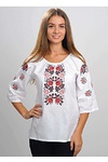 Біла жіноча вишиванка Шипшина нова, 44