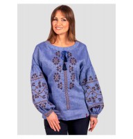 Creative festive, women's embroidery, blue