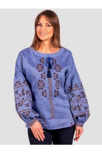 Creative festive, women's embroidery, blue