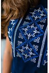 Women's white embroidered t-shirt amulet