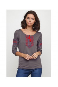 Sofia T-shirt with sleeves 3/4, gray color