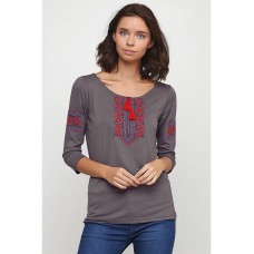 Sofia T-shirt with sleeves 3/4, gray color